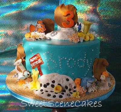 First Time Corals with Nemo characters - Cake by Sweet Scene Cakes