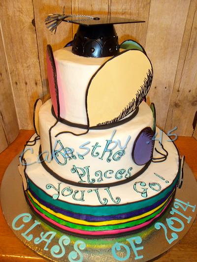 Oh, The Place's You'll Go! Graduation Cake - Cake by Cakes by .45