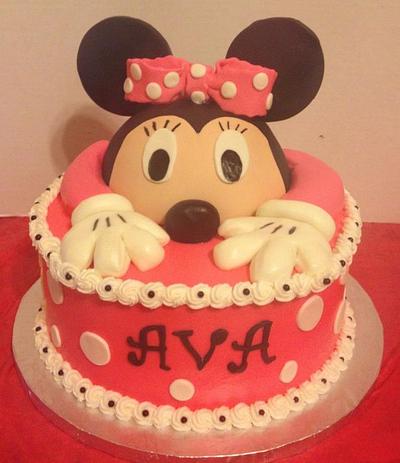 Minnie Mouse - Cake by Tracy's Custom Cakery LLC
