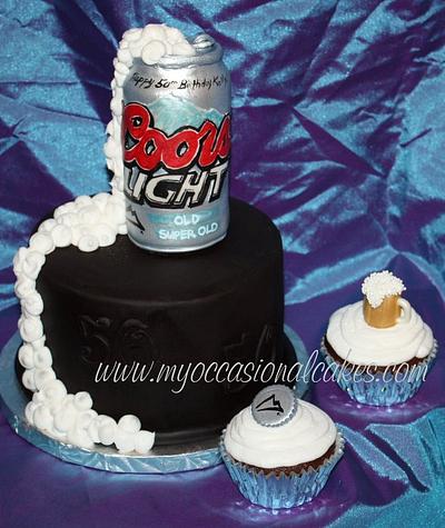 Beer Can cake & cuppies - Cake by Occasional Cakes