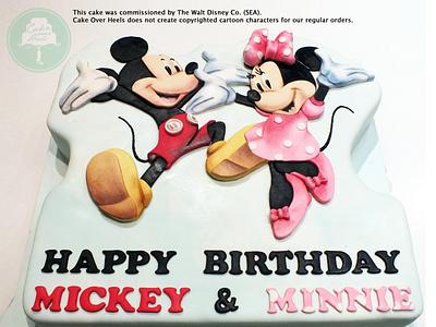 Happy Birthday Mickey & Minnie - Cake by Nicholas Ang