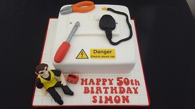 Electrician cake - Cake by Julie's Cake in a Box