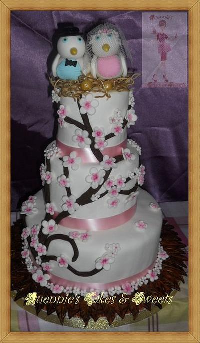 Wedding Cake - Bird Theme - Cake by quennie