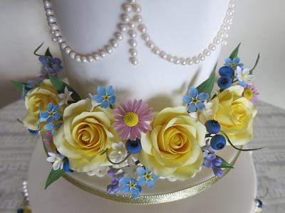  Pearls & Flowers - Cake by sheena