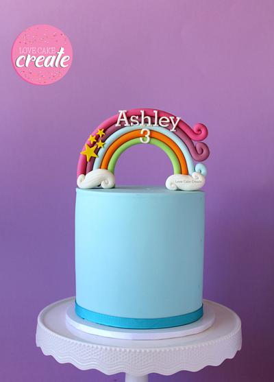 Rainbow Cake Topper Tutorial - Cake by Love Cake Create