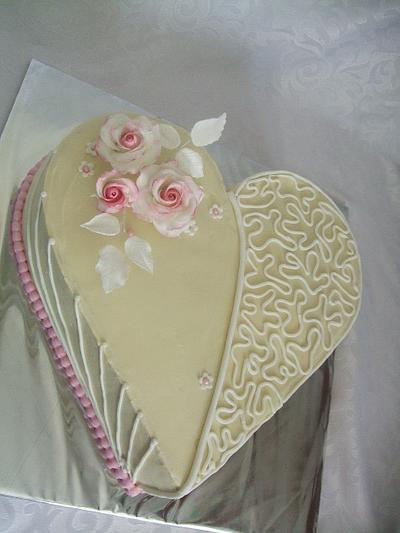 Wedding heart - Cake by Vebi cakes