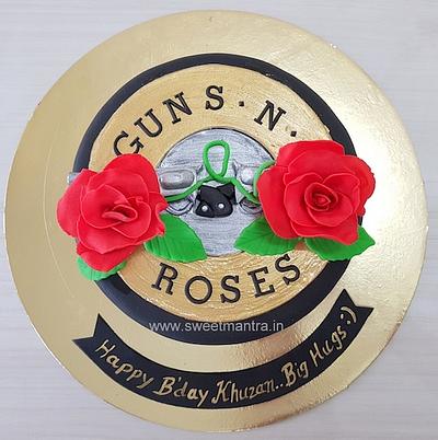 Guns and Roses cake - Cake by Sweet Mantra Homemade Customized Cakes Pune