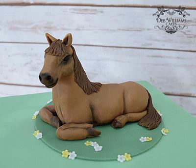 Horse on a cake! - Cake by Deb Williams Cakes