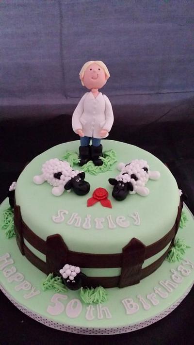 Mad about Sheep - Cake by Tracey Lewis