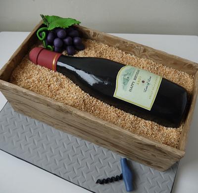 Wine Bottle Cake - Cake by The Little Kendal Cakery
