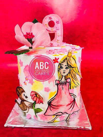 Girly and pink cake - Cake by Abc art bake cakes