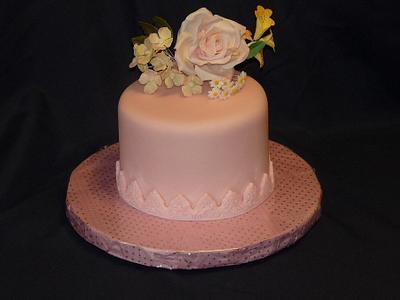 Rose on the cake - Cake by Tania