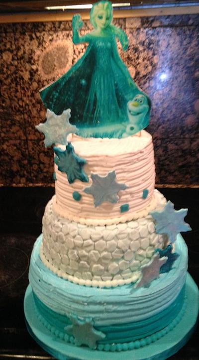 Frozen/ Bridal / Nautical - Cake by Caren