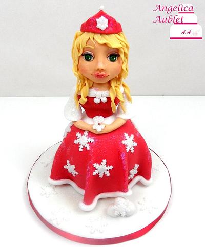 Christmas  Princess topper - Cake by Angelica