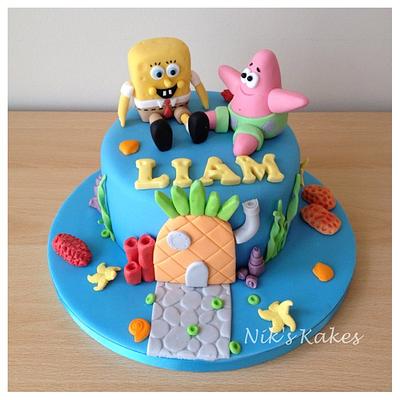 Spongebob Birthday - Cake by Nikskakes