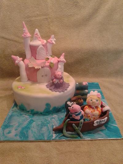 Peppa and George Princess and Pirates cake - Cake by Karen's Kakery