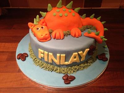 dinosaur cake - Cake by Lou Lou's Cakes