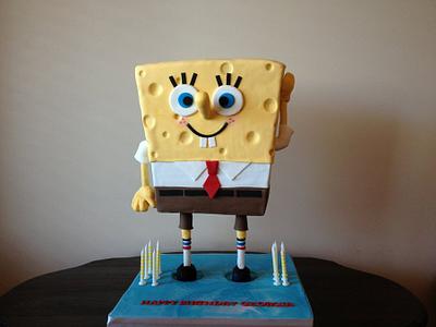 Spongebob Square pants Standing Cake - Cake by Dell Khalil