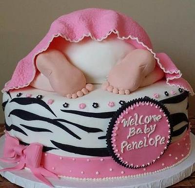 Baby bottom shower cake - Cake by Dinusha Wijeyakulasuriya