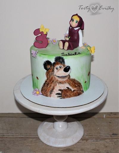Painted Masha and the bear - Cake by Cakes by Evička
