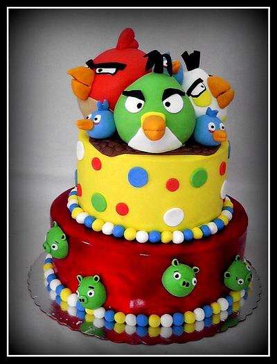 Angry birds cake - Cake by The House of Cakes Dubai