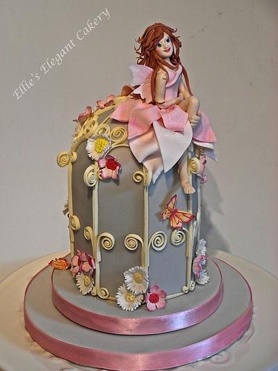Enchanted fairy  topper - Cake by Ellie @ Ellie's Elegant Cakery