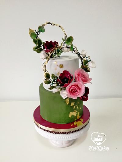 50th wedding anniversary cake  - Cake by MOLI Cakes