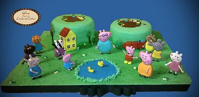 Peppa pig & friends for Leonardo and Lorenzo  - Cake by Daniela Morganti (Lela's Cake)