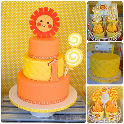 Sunshine and Lollipops - Cake by CalamityCakes