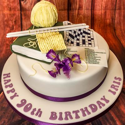 Knitting Iris cake - Cake by Julie's Cake in a Box