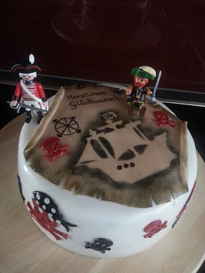 Pirate-Cake for Janik - Cake by Monika Klaudusz