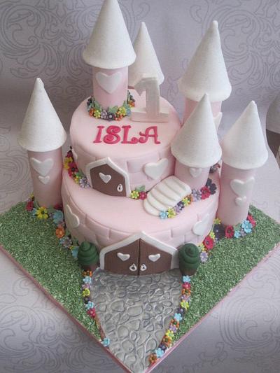  Baby's First Birthday Castle Cake,  - Cake by Keeley Cakes