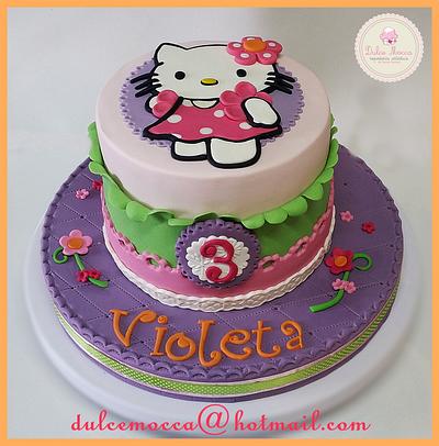 Hello Kitty fondant ake - Cake by Teresa Carrano "Dulce Mocca"