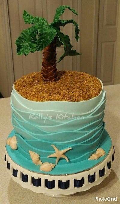 Beach birthday cake - Cake by Kelly Stevens