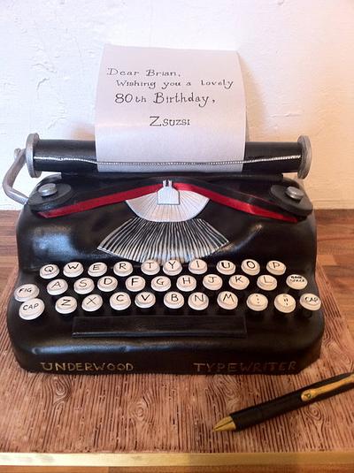 Underwood Typewriter Cake - Cake by Nina Stokes