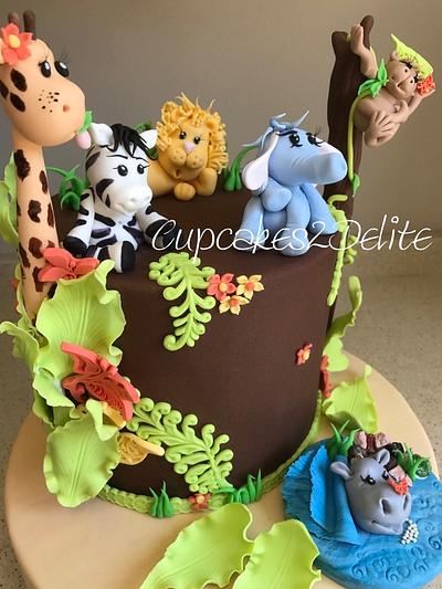 Baby Animals Cake - Cake by Cupcakes2Delite