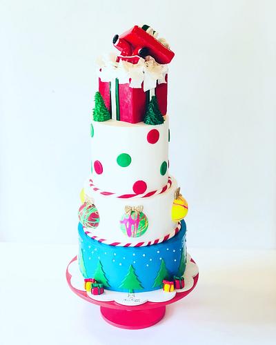 Christmas cake - Cake by Chica PAstel