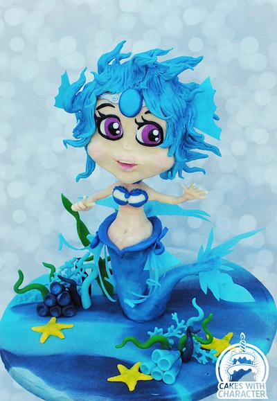Blue Mermaid from the Under the Sea Collaboration - Cake by Jean A. Schapowal