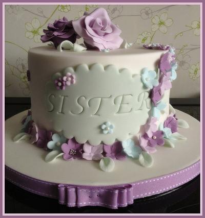 Lovely Lilac Birthday Cake - Cake by Cheryll