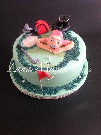 Golfer cake - Cake by Lanamaycakes