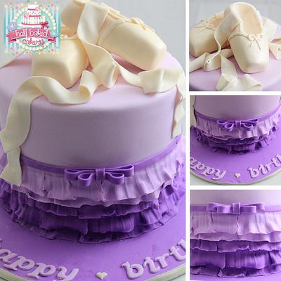 ballet slippers birthday - Cake by Sheridan @HalfBakedCakery