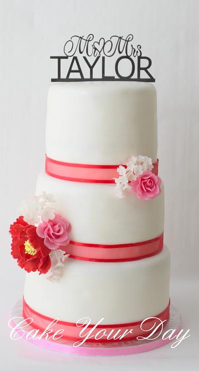 Wedding Cake 'Mr&Mrs' - Cake by Cake Your Day (Susana van Welbergen)