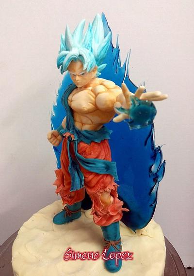 Goku in cioccolato plastico e isomalto - Cake by simonelopezartist