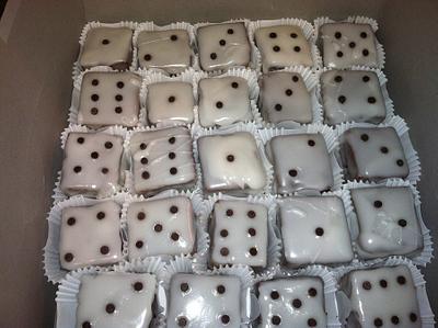 Dice Petit Fours - Cake by Yvette
