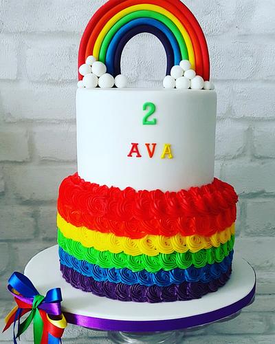 Rainbow Cake - Cake by Cakes of Art by Vicky 