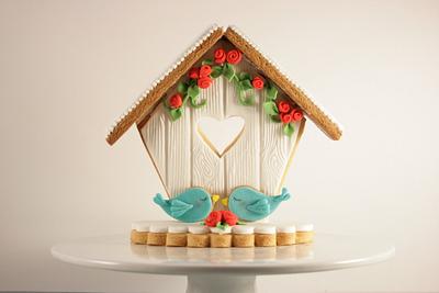 Love birds cake topper - Cake by Dulce Maria Antonieta