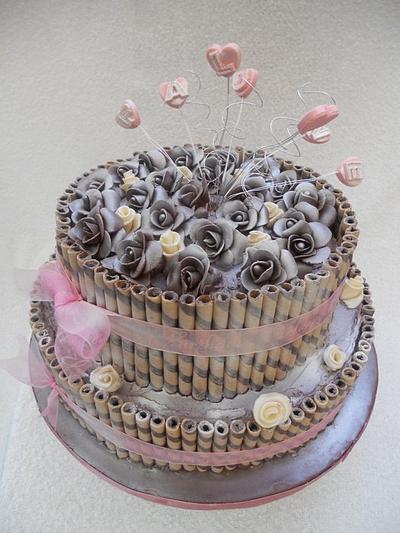 Chocolate Celebration Cake - Cake by JAZZYJASBAKES