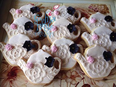 Vintage Teapot Cookies - Cake by Sophia Mya Cupcakes (Nanvah Nina Michael)
