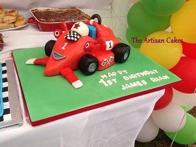 my Rory the racing car cake. - Cake by MJelli Patisserie 