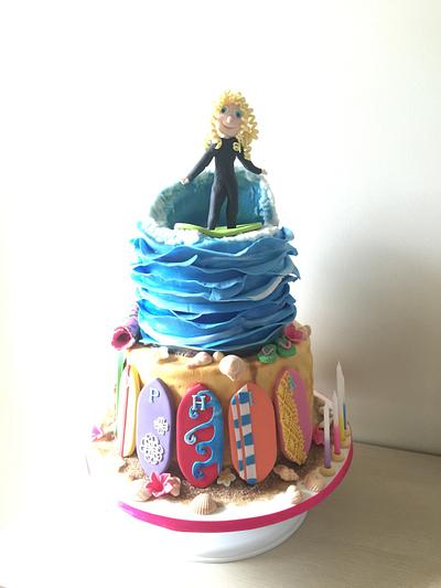 Surfer girl cake - Cake by Rainie's Cakes